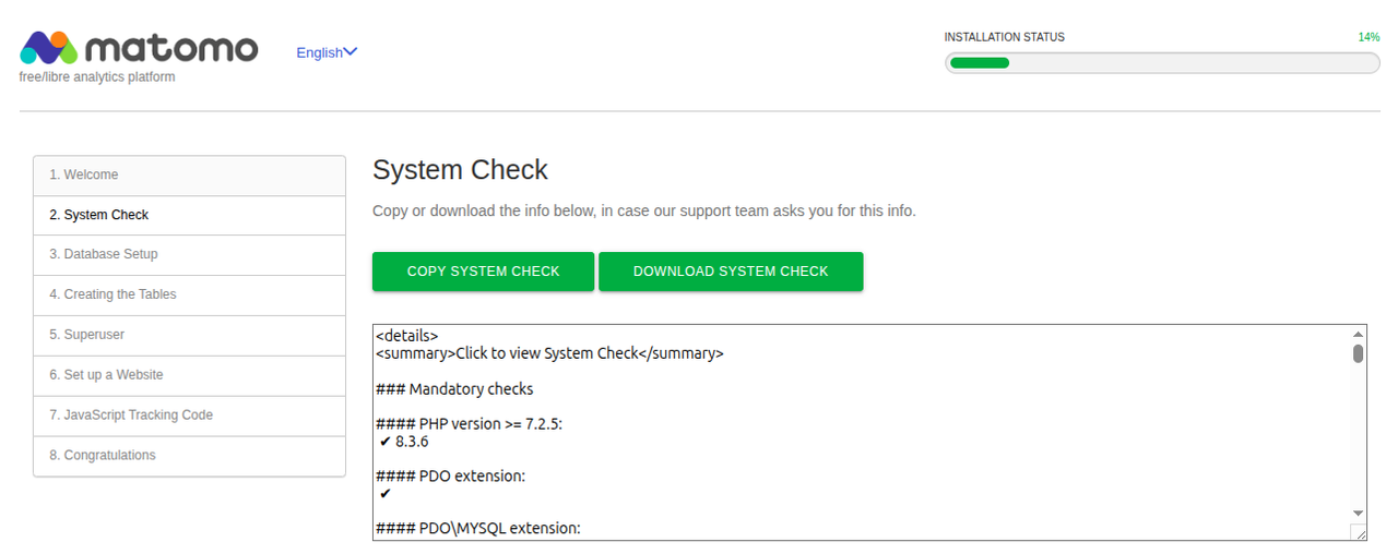 System checks