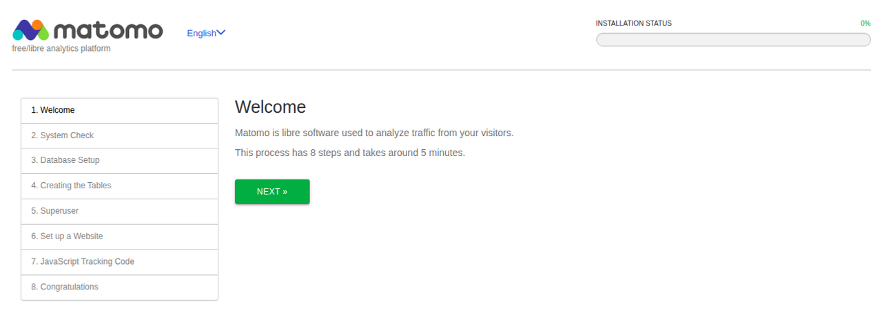 Welcome Page
