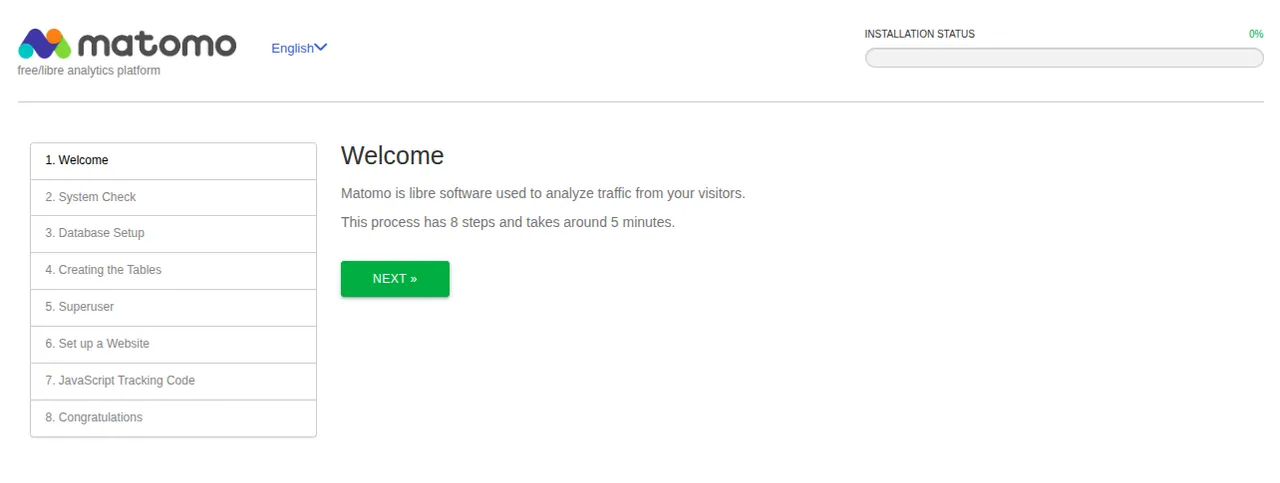 Welcome Page