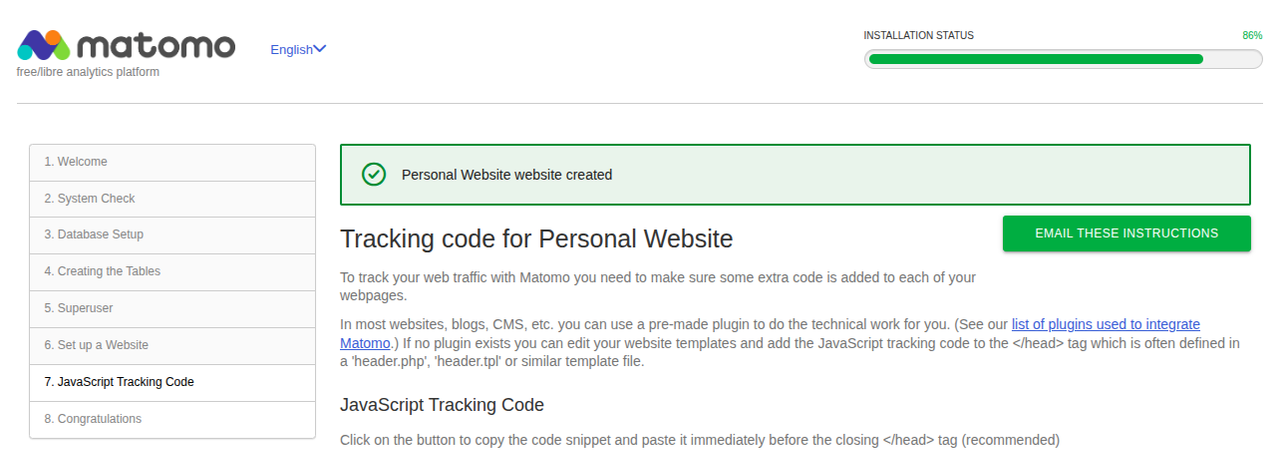 Tracking code