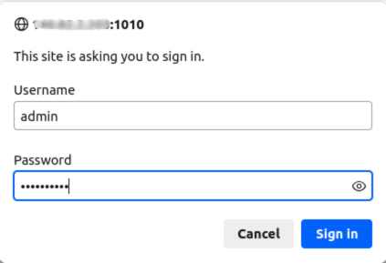 ThinLinc Control Panel Login Page
