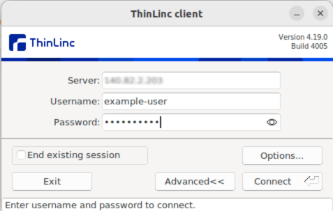 ThinLinc Client Interface