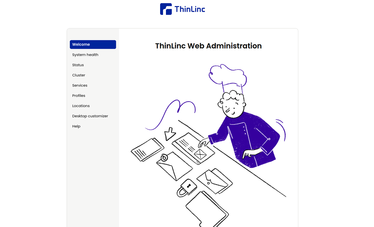 ThinLinc Control Panel Dashboard