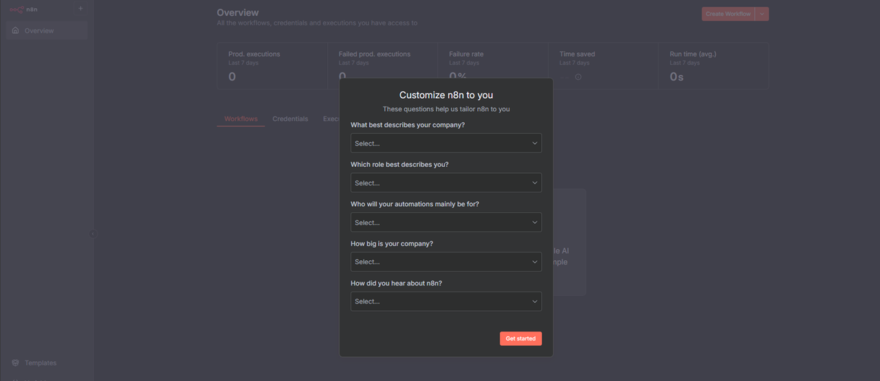 Setup Company Information