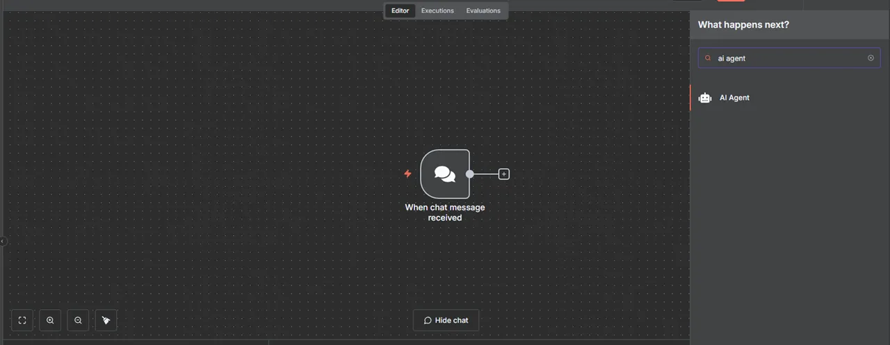 Add AI Agent Node