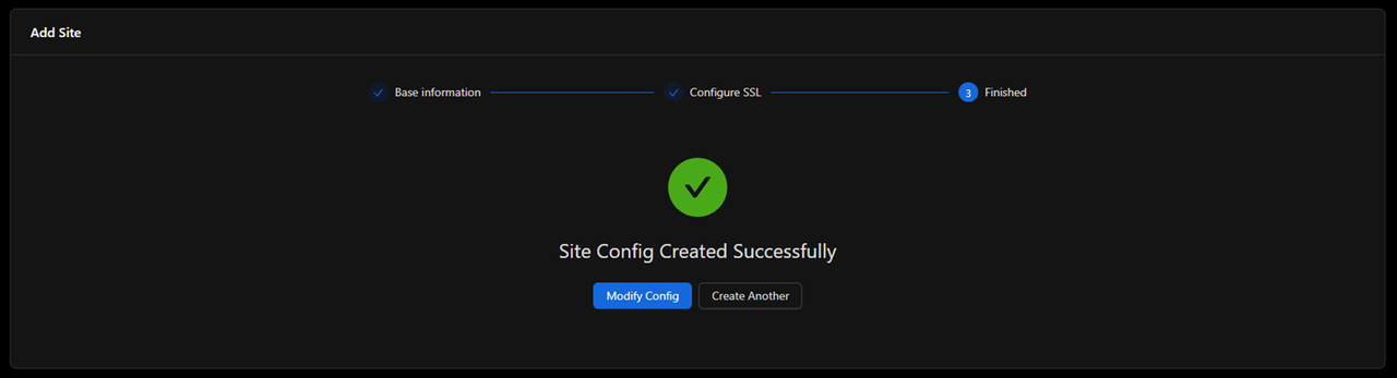 Apply the vhost configuration