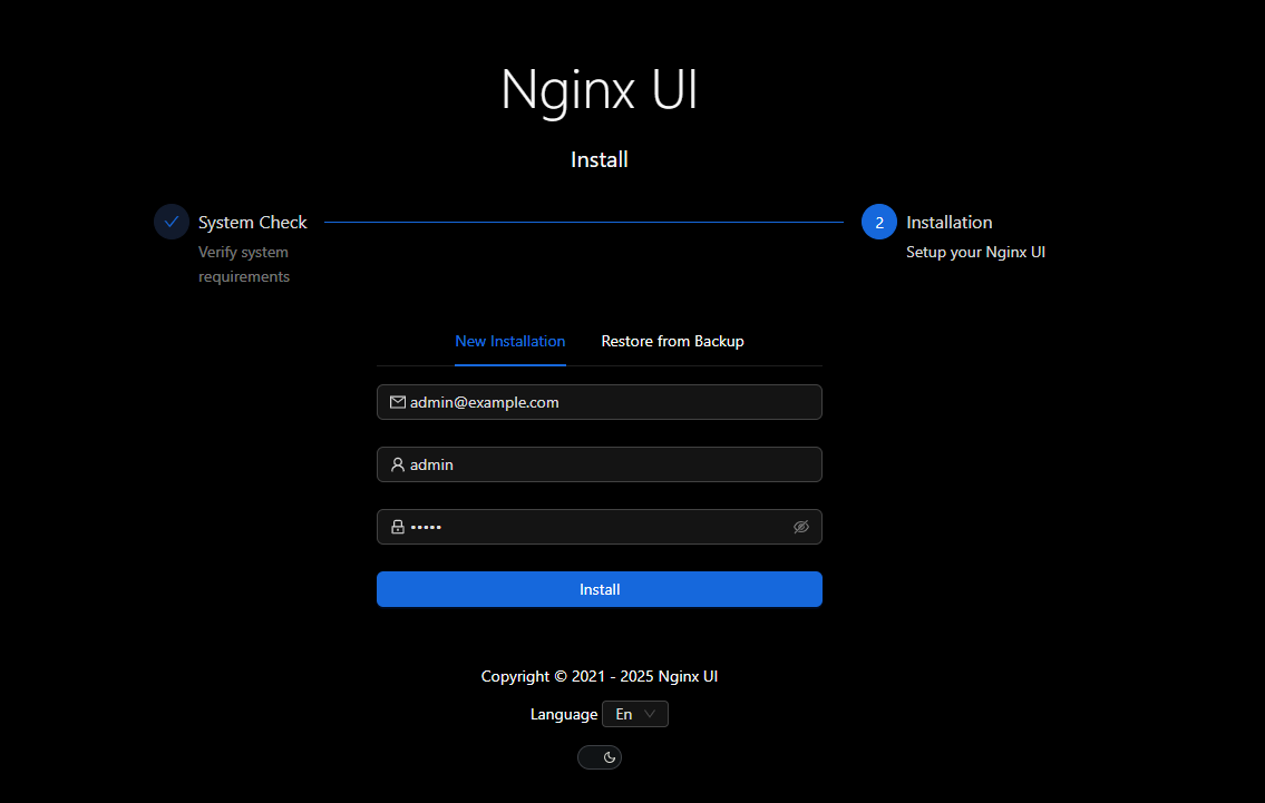 Create administrator