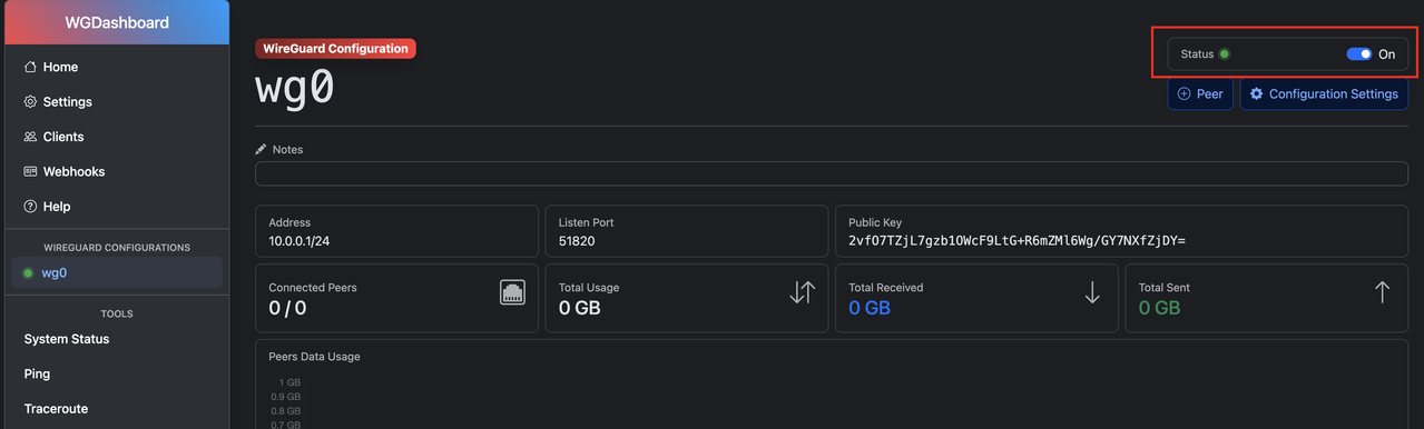Enable WireGuard Configuration
