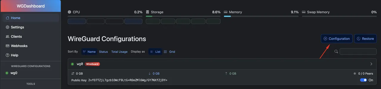 Add Config