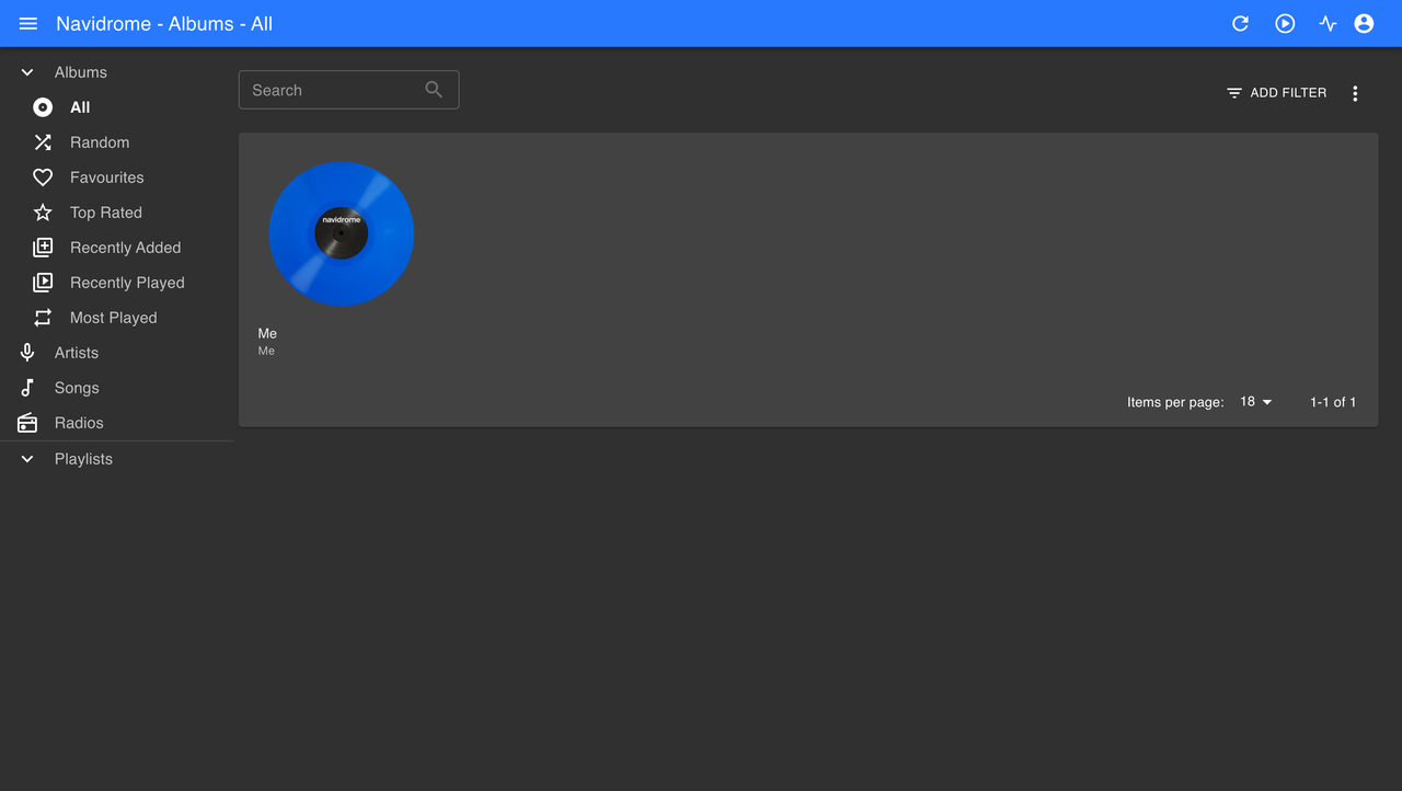 Navidrome add album