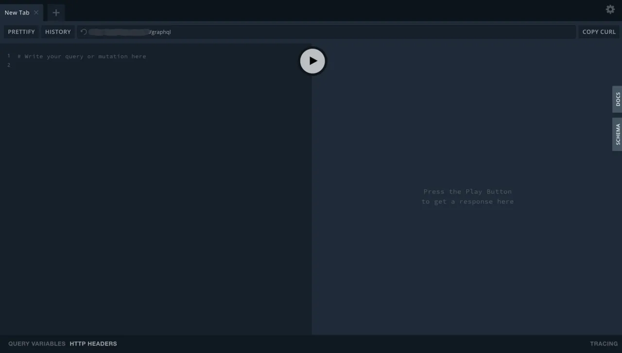 Vector GraphQL Playground interface