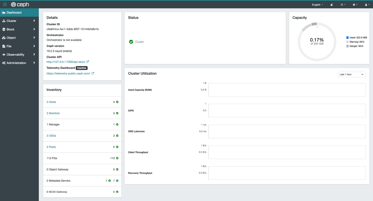 Ceph Dashboard