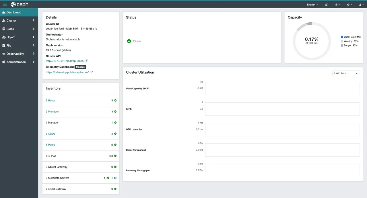 Ceph Dashboard
