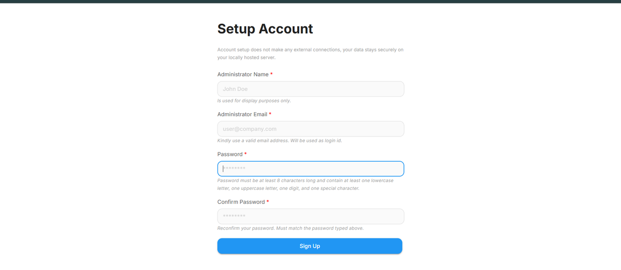 Flowise Setup Screen