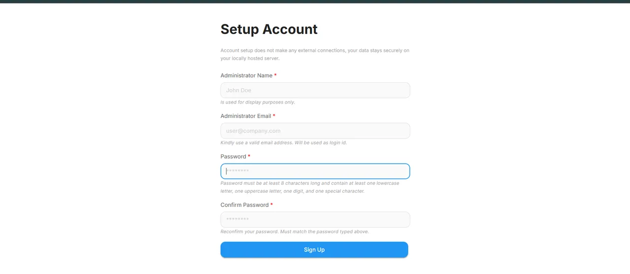 Flowise Setup Screen